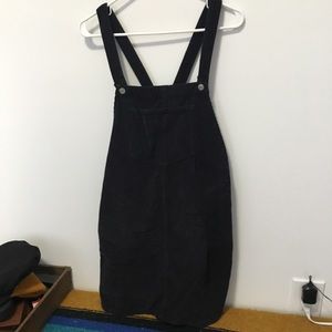 Topshop Moto Corduroy Overall Skirt